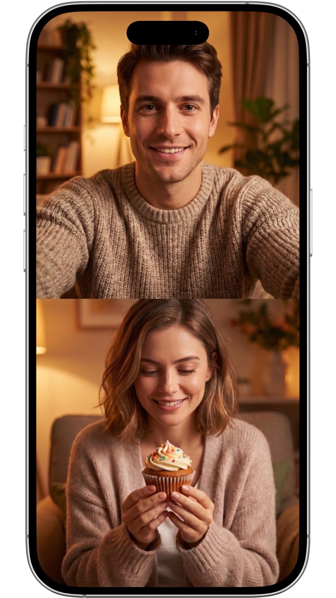 2Shot split-screen dual camera mode